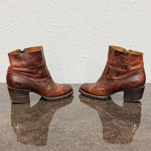 Freebird by Steven Distressed Brown Ankle Flint Boots